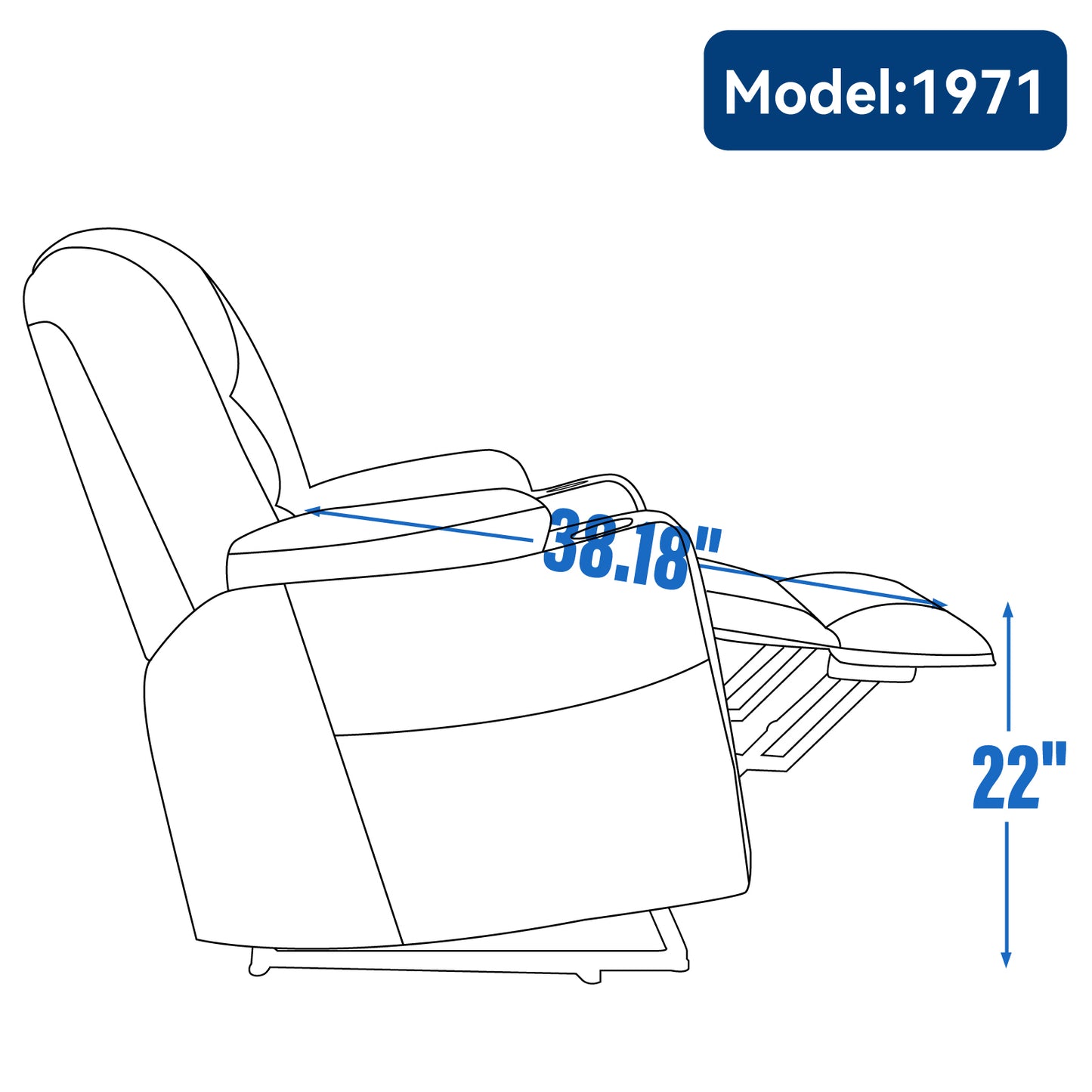 Large Power Lift Recliner Chair with Massage and Heat for Elderly, Overstuffed Wide Recliners, Heavy Duty Motion Mechanism with USB and Type C Ports, 2 Steel Cup Holders, Gray