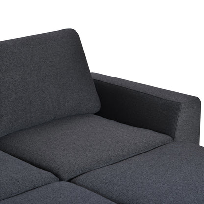 U_STYLE 3 Pieces U shaped Sofa with Removable Ottomans