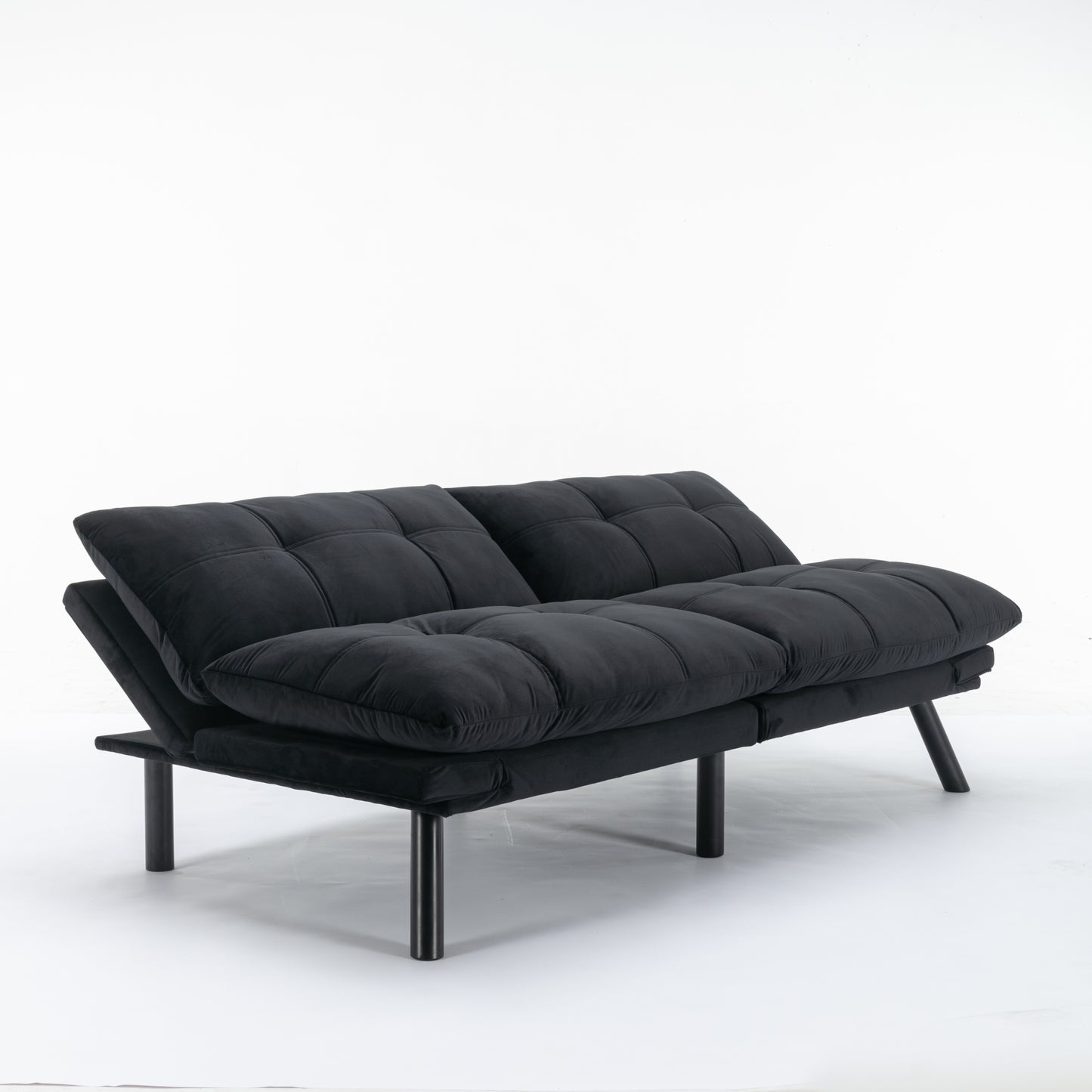 Black Convertible Folding Modern sofa Bed