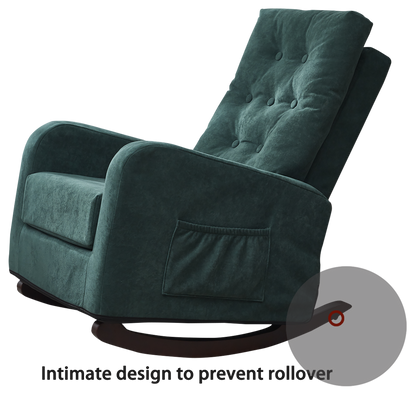 Accent chair TV Chair Living room Chair Lazy Recliner Comfortable Fabric Leisure Sofa,Modern High Back Armchair