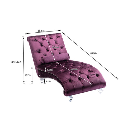 Leisure concubine sofa with acrylic feet