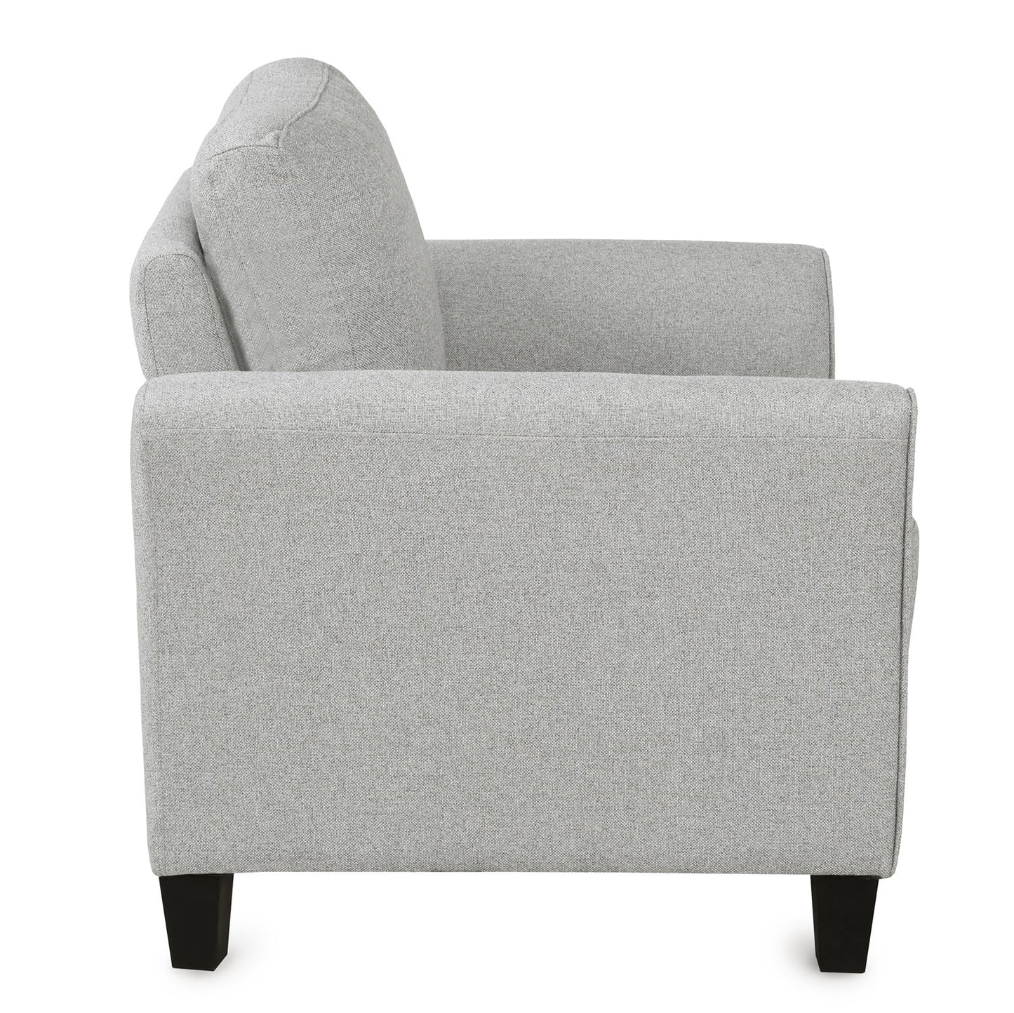 Living Room Furniture Armrest Single Sofa (Light Gray)