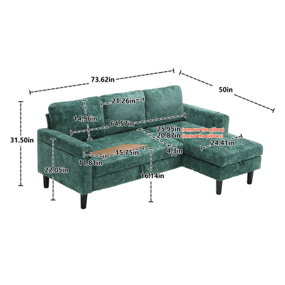 Sectional Sofa Reversible Sectional Sleeper Sectional Sofa with Storage Chaise