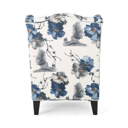 HI-BACK CLUB CHAIR, High-Back Fabric Club Chair, Print