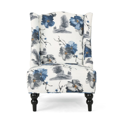 HI-BACK CLUB CHAIR, High-Back Fabric Club Chair, Print