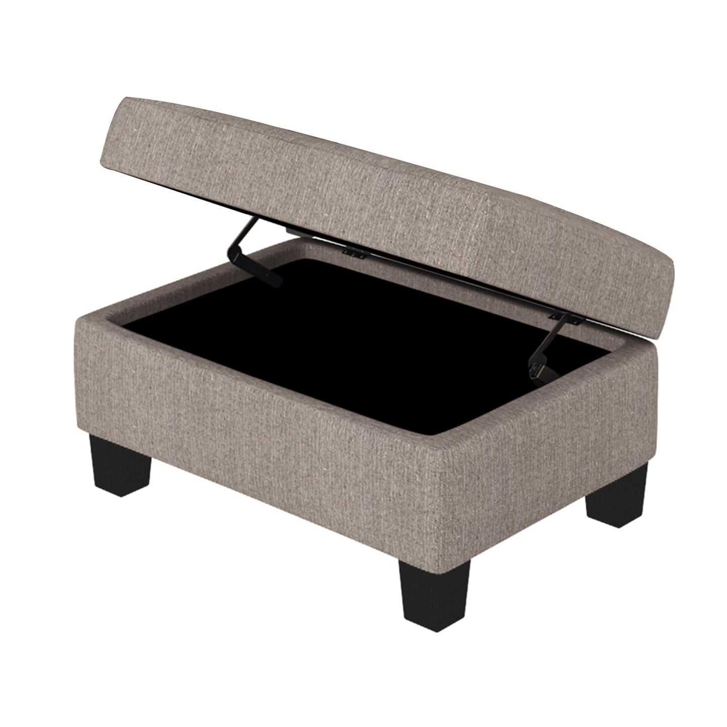 Sectional Corner Sofa L-shape Couch Space Saving with Storage Ottoman & Cup Holders Design for Large Space Dorm Apartment