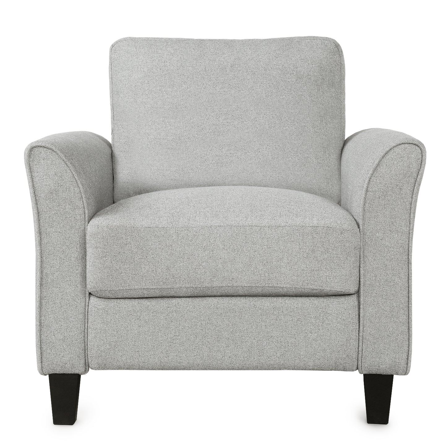 Living Room Furniture Armrest Single Sofa  and Loveseat Sofa (Light Gray)