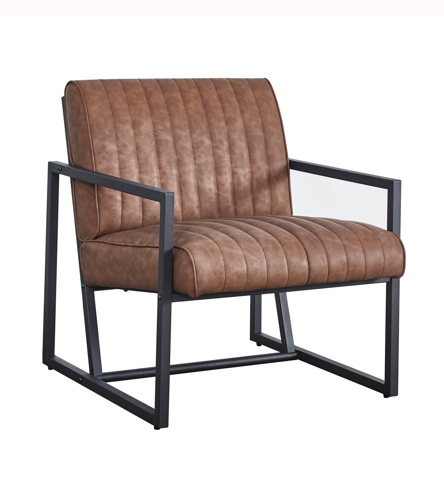 Modern design high quality PU(BROWN)+ steel armchair，for Kitchen, Dining, Bedroom, Living Room