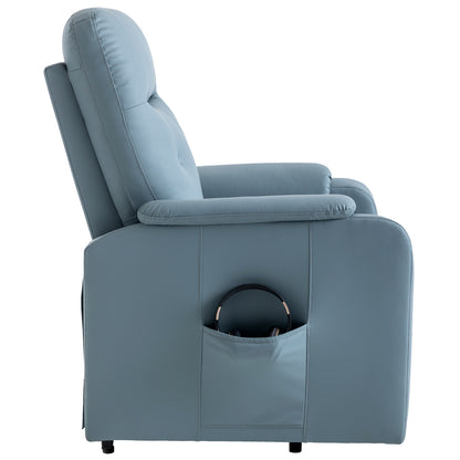 Massage Recliner Chair Electric Power Lift Chairs with Side Pocket, Adjustable Massage and Heating Function for Adults and Seniors, Squirrel grey