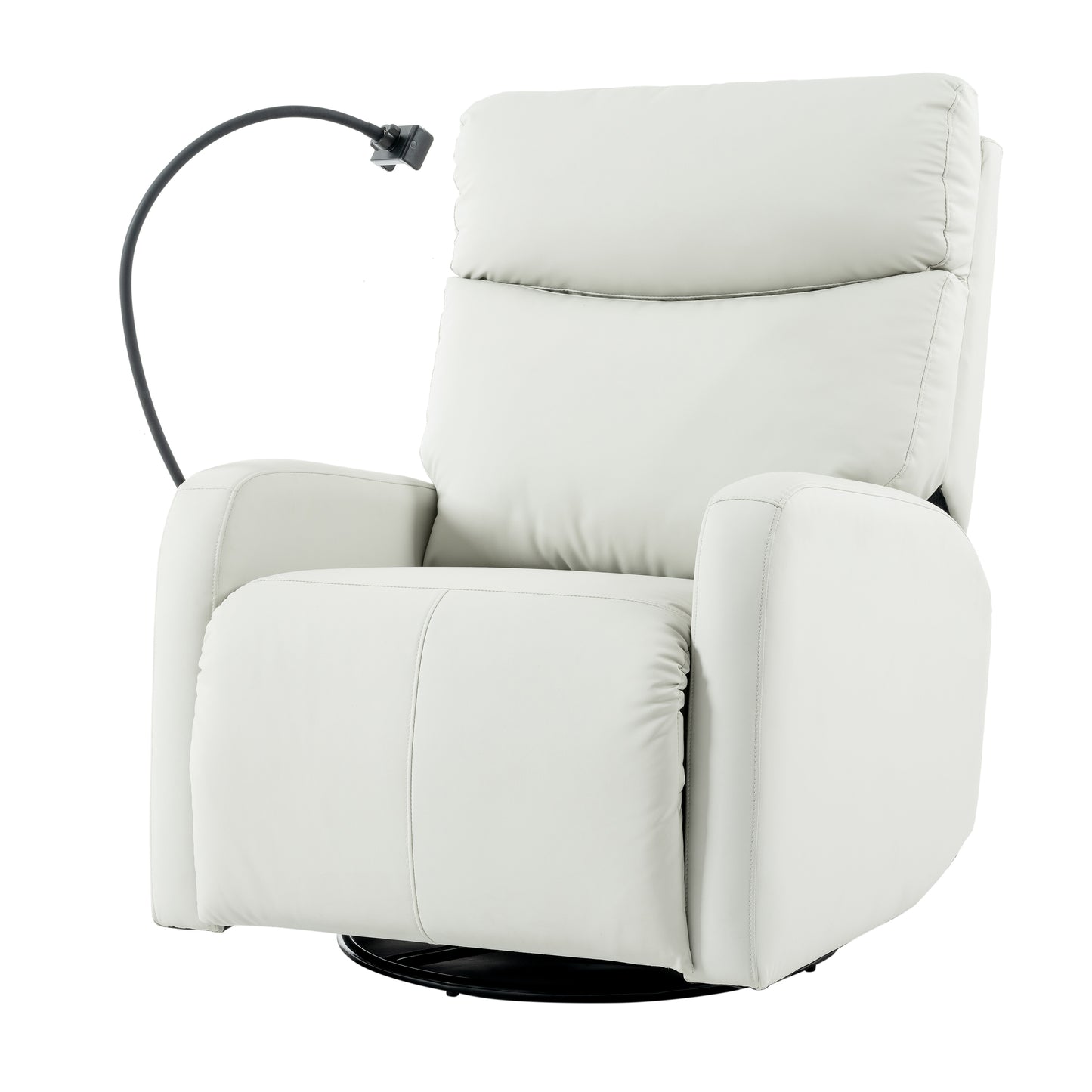 Rocking Recliner Chair,360 Degree Swivel Nursery Rocking Chair,Glider Chair,Modern Small Rocking Swivel Recliner Chair for Bedroom,Living Room Chair Home Theater Seat,Phone Holder