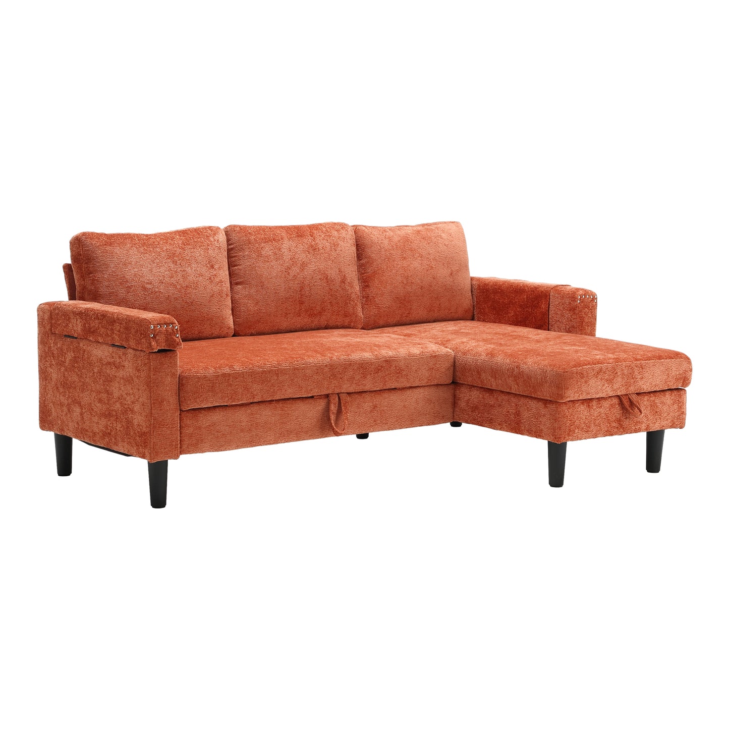 Sectional Sofa Reversible Sectional Sleeper Sectional Sofa with Storage Chaise