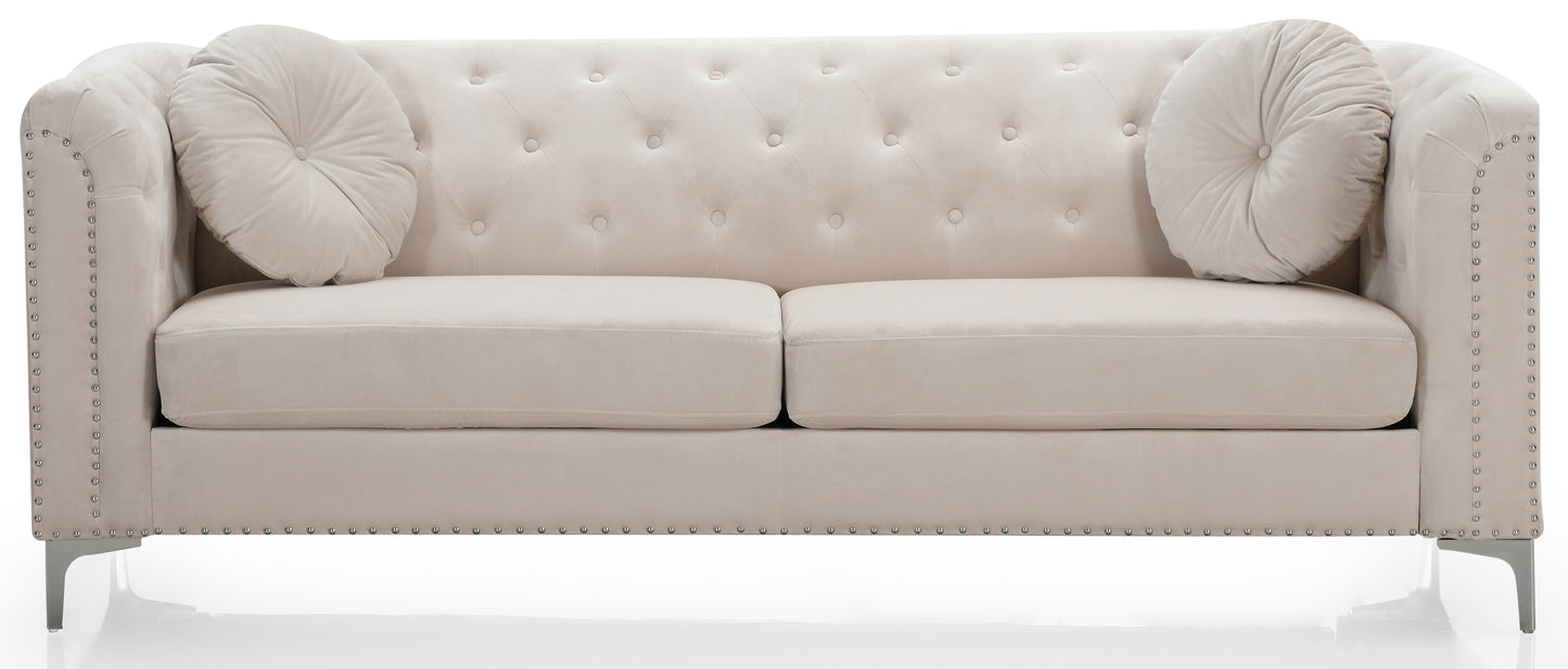 Furniture Pompano G898A-S Sofa ( 2 Boxes ), IVORY