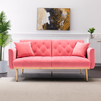 Velvet Sofa, Accent sofa .loveseat sofa with metal feet