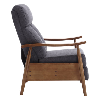 Wood Frame Armchair, Modern Accent Chair Lounge Chair for Living Room