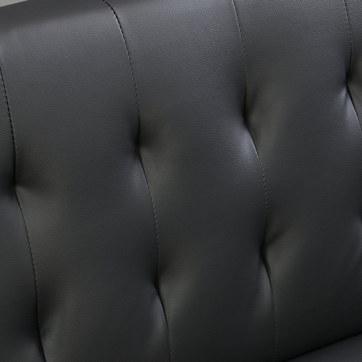 Sofa bed black pvc