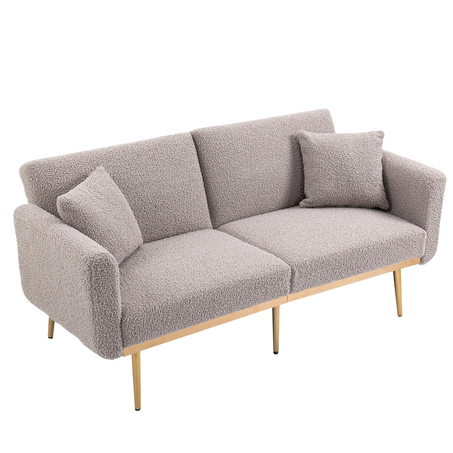 Velvet Sofa, Accent sofa .loveseat sofa with metal feet