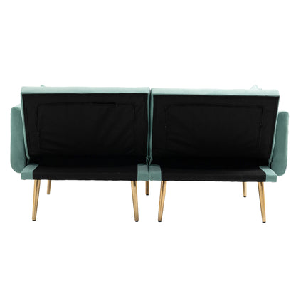 Velvet Sofa, Accent sofa .loveseat sofa with metal feet