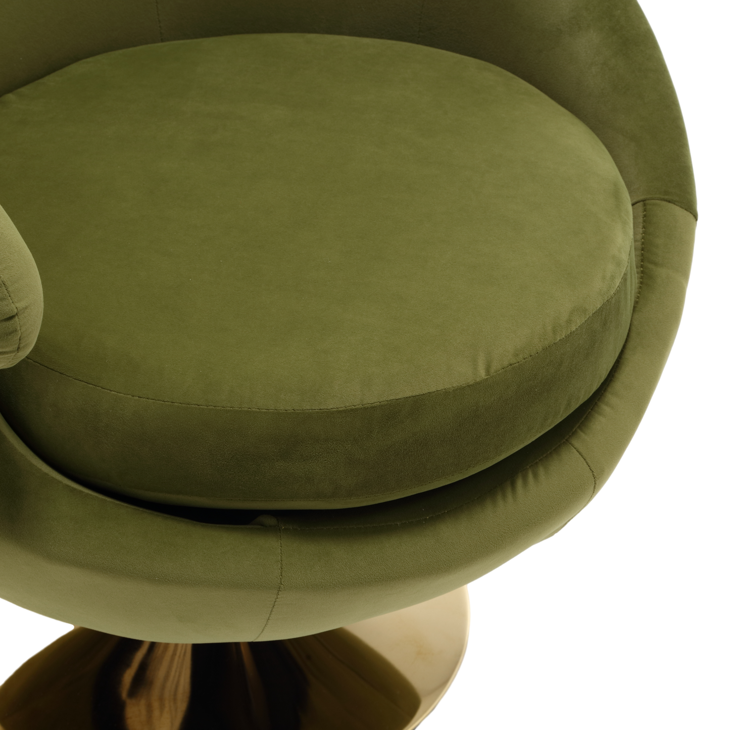 360 Degree Swivel Cuddle Barrel Accent Chairs, Round Armchairs with Wide Upholstered, Fluffy Fabric Chair for Living Room, Bedroom, Office, Waiting Rooms