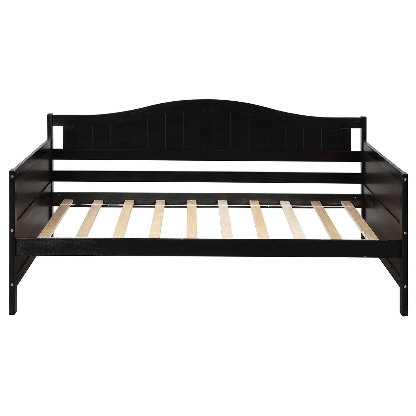 Wooden Daybed with 2 drawers, Sofa Bed for Bedroom Living Room,No Box Spring Needed,Espresso