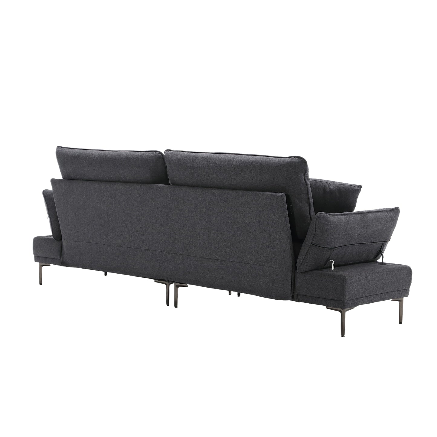 Linen Sofa, Accent sofa loveseat sofa with metal feet