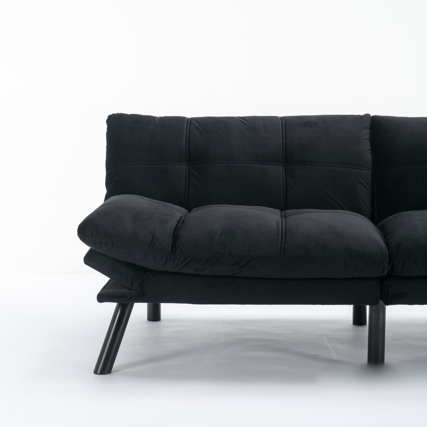 Black Convertible Folding Modern sofa Bed