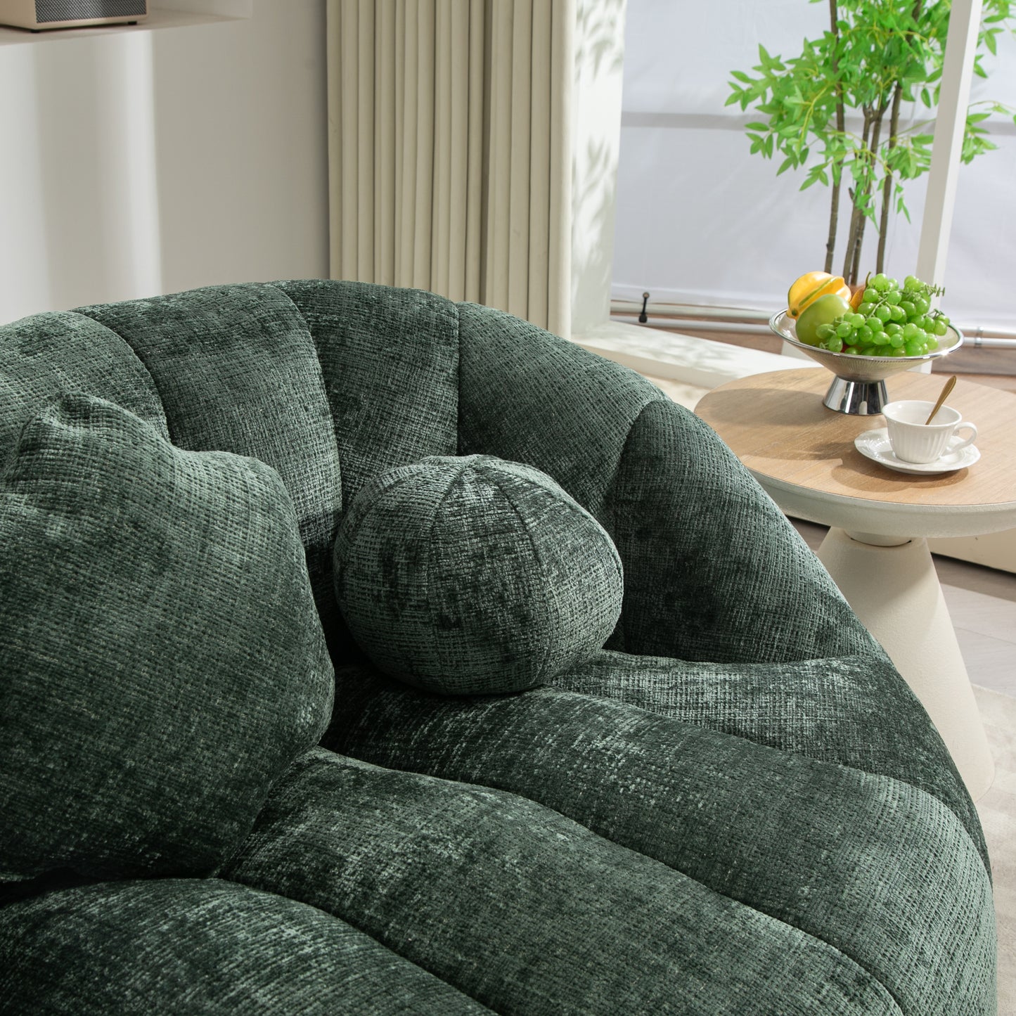 Bean Bag sofa Lazy Sofa Durable Comfort Lounger High Back Bean Bag Chair Couch for Adults and Kids, Indoor & Outdoor, Accent Floor Soft Lounge Chair (Emerald chenille)