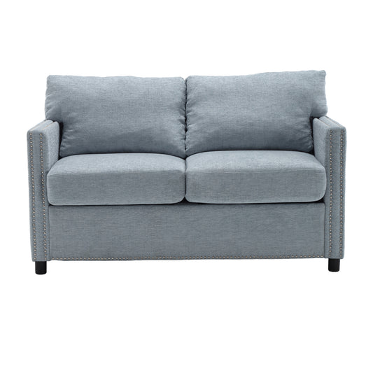 Modern chenille Fabric Loveseat, 2-Seat Upholstered Loveseat Sofa Modern Couch