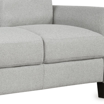 Living Room Furniture Loveseat Sofa and 3-seat sofa (Light Gray)