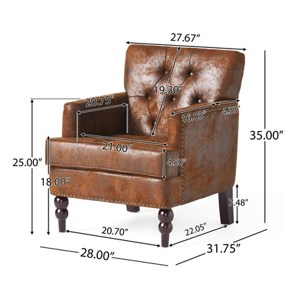 TUFTED CLUB CHAIR