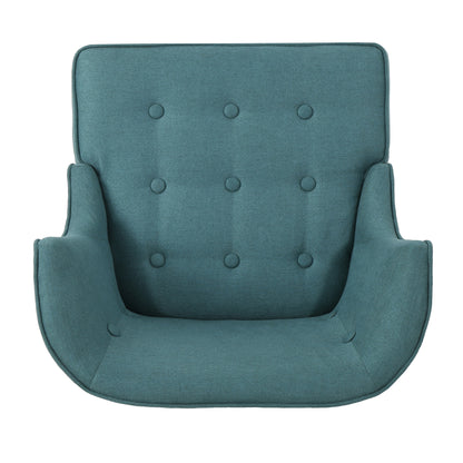 Fabric Occaisional Chair, Dark Teal