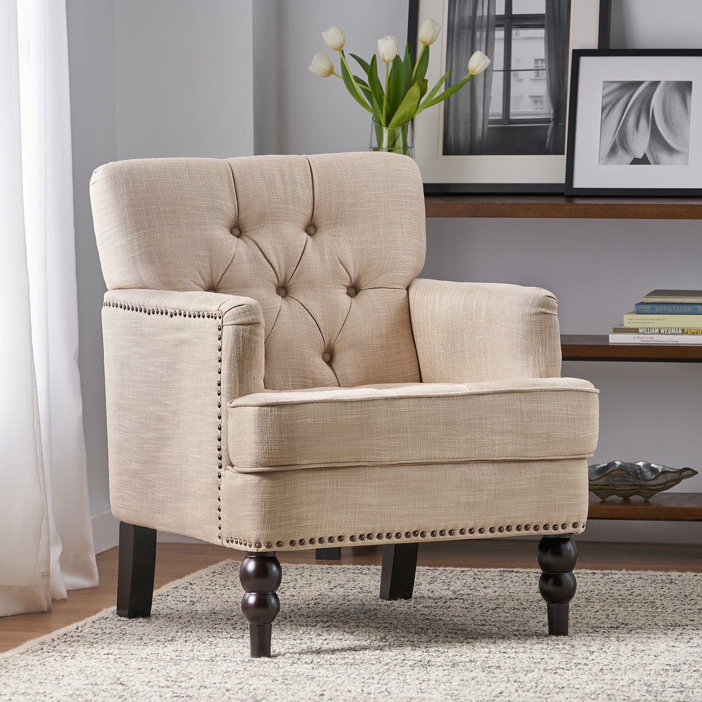 TUFTED CLUB CHAIR