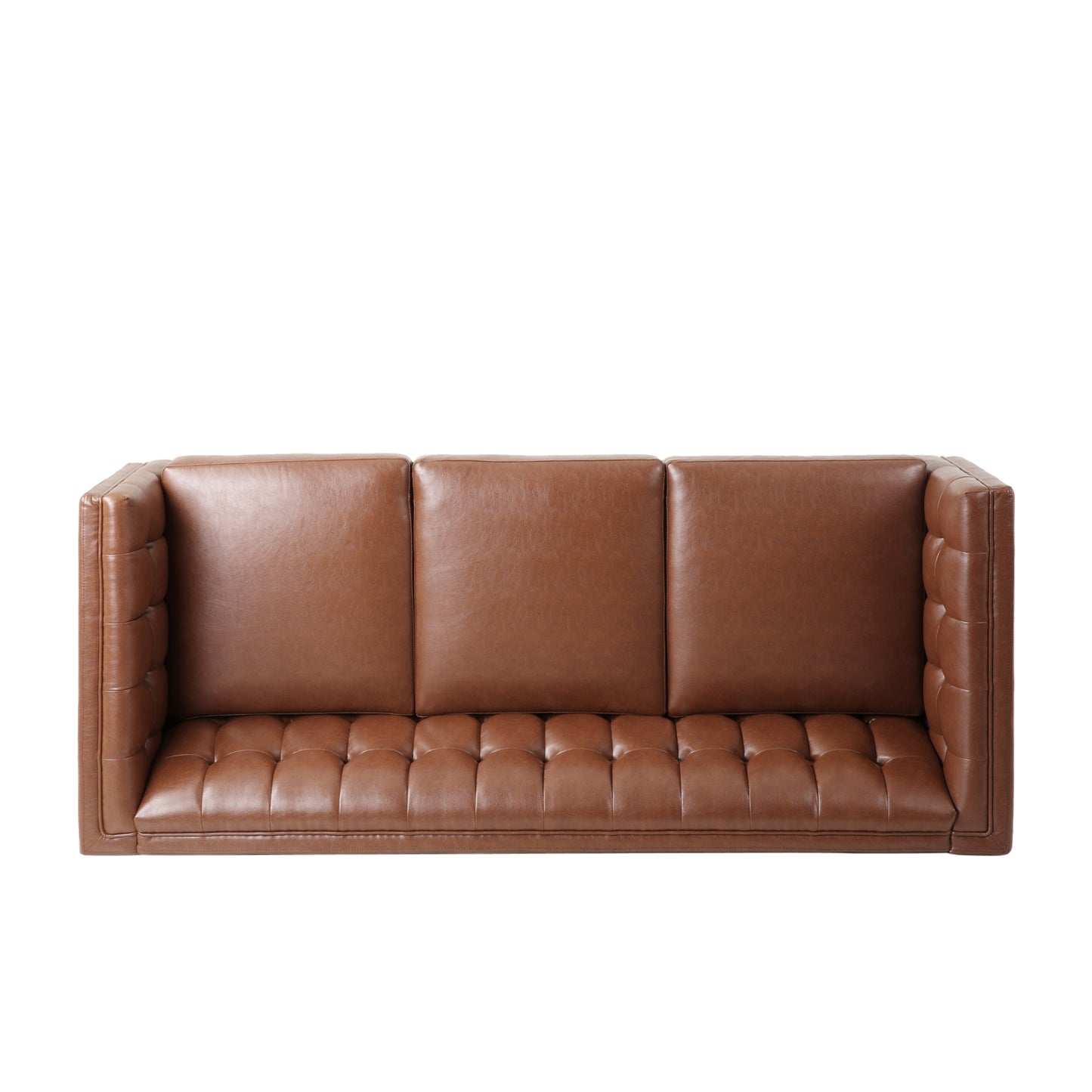 Comfy 3-seat Sofa with Tufted Back, Modern for Living Room