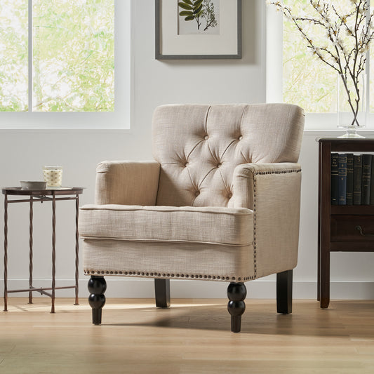 TUFTED CLUB CHAIR