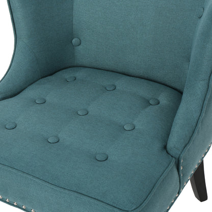 Fabric Occaisional Chair, Dark Teal