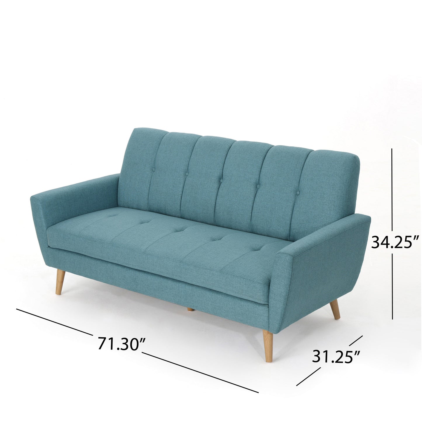 71.3" Flared Arm Sofa