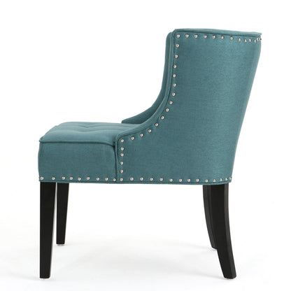 Fabric Occaisional Chair, Dark Teal