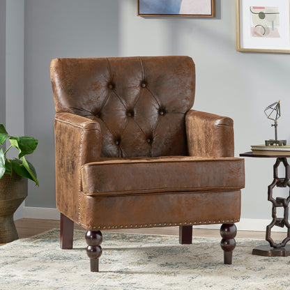 TUFTED CLUB CHAIR