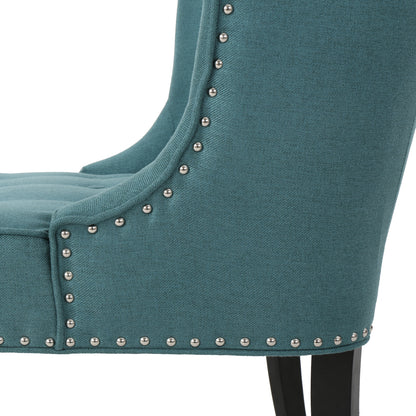 Fabric Occaisional Chair, Dark Teal